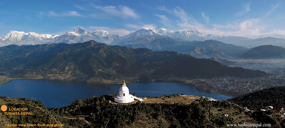 ホテル Tushita Nepal Yoga Retreat Center ポカラ エクステリア 写真